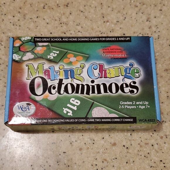 Making Change Octominoes Game Homeschool - Picture 1 of 3